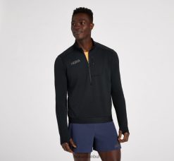 1/2 zip Hoka erkekler 0ZZR8B636 siyah