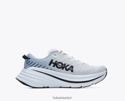 bondi x Hoka erkekler 0ZZR8B465 blanc de blanc/mavi sis