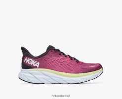 Clifton 8 Hoka kadınlar 0ZZR8B217 mavi grafit/ibis gülü
